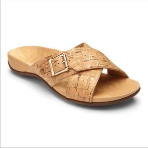 Vionic Dorie Orthopedic Slide Sandals Cork Size 11